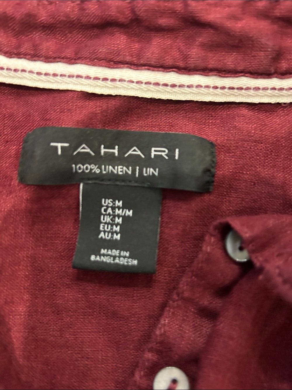 Tahari Linen Top - Picture 2 of 2